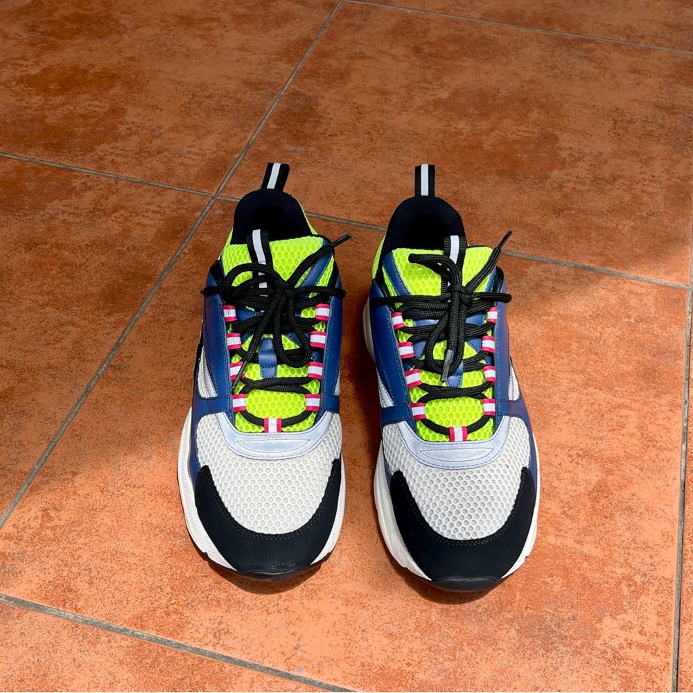 CHRISTIAN DIOR B22 Technical Mesh Calfskin Mens Sneakers - Picture 4 of 7